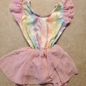 Unicorn skirted leotard
